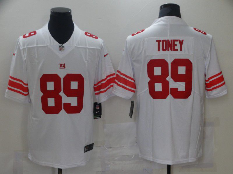 Men New York Giants #89 Toney White Nike Vapor Untouchable Limited 2021 NFL Jersey